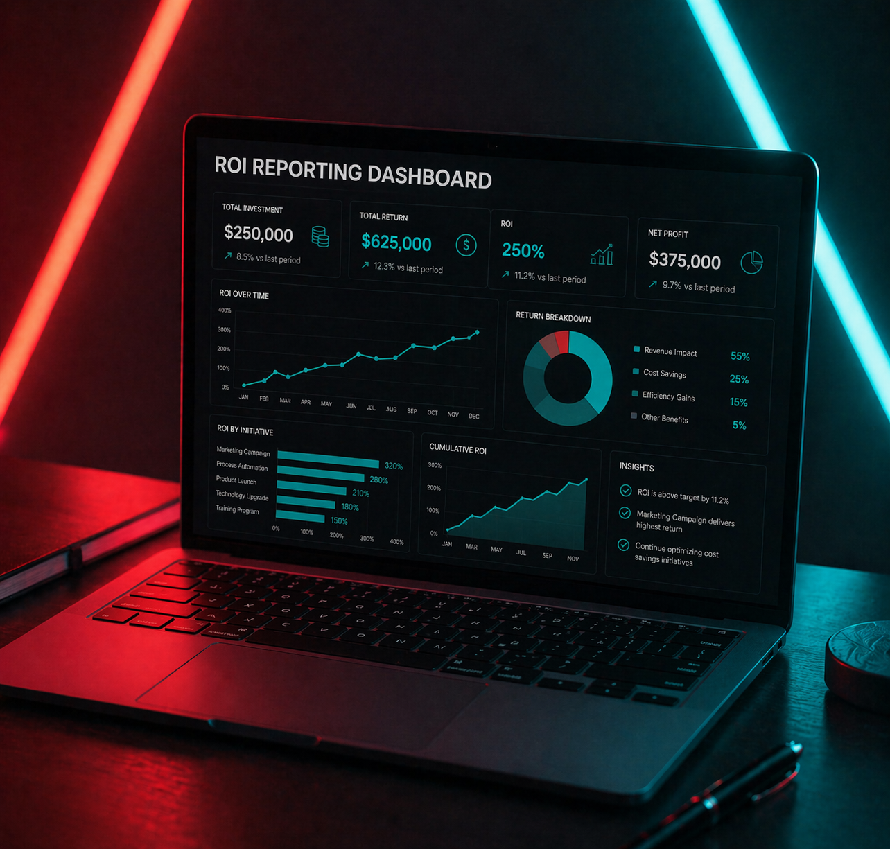 ROI Reporting dashboard